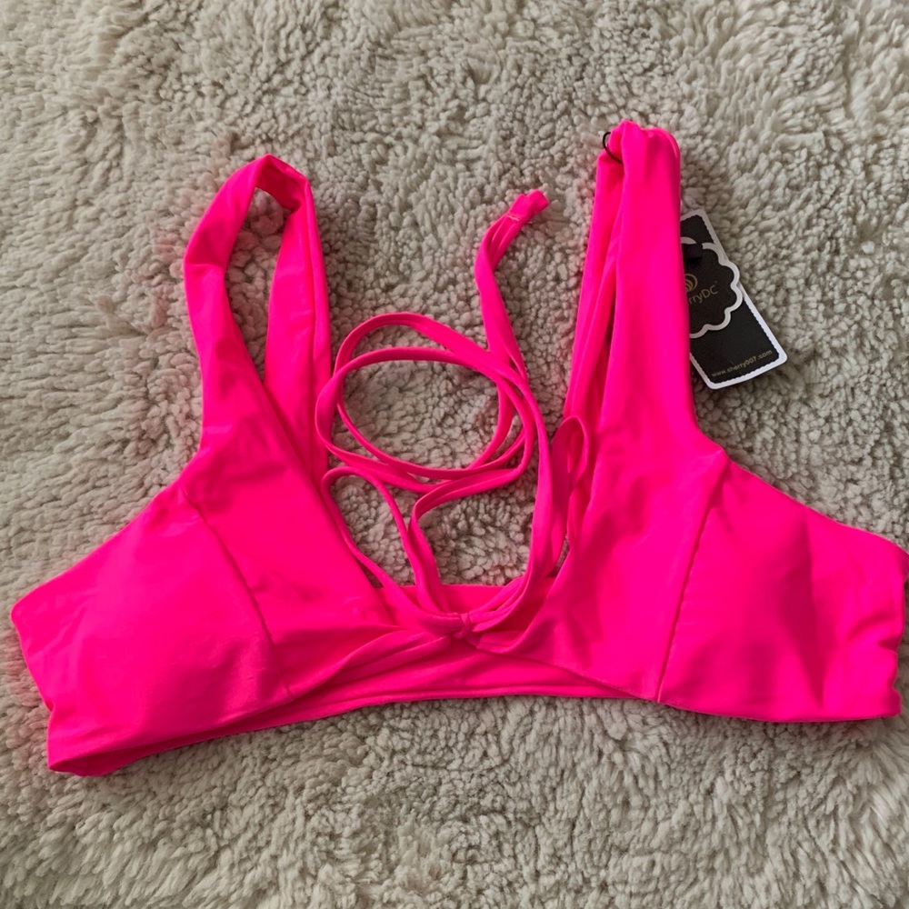 Vibrant Pink Bikini Top NWT